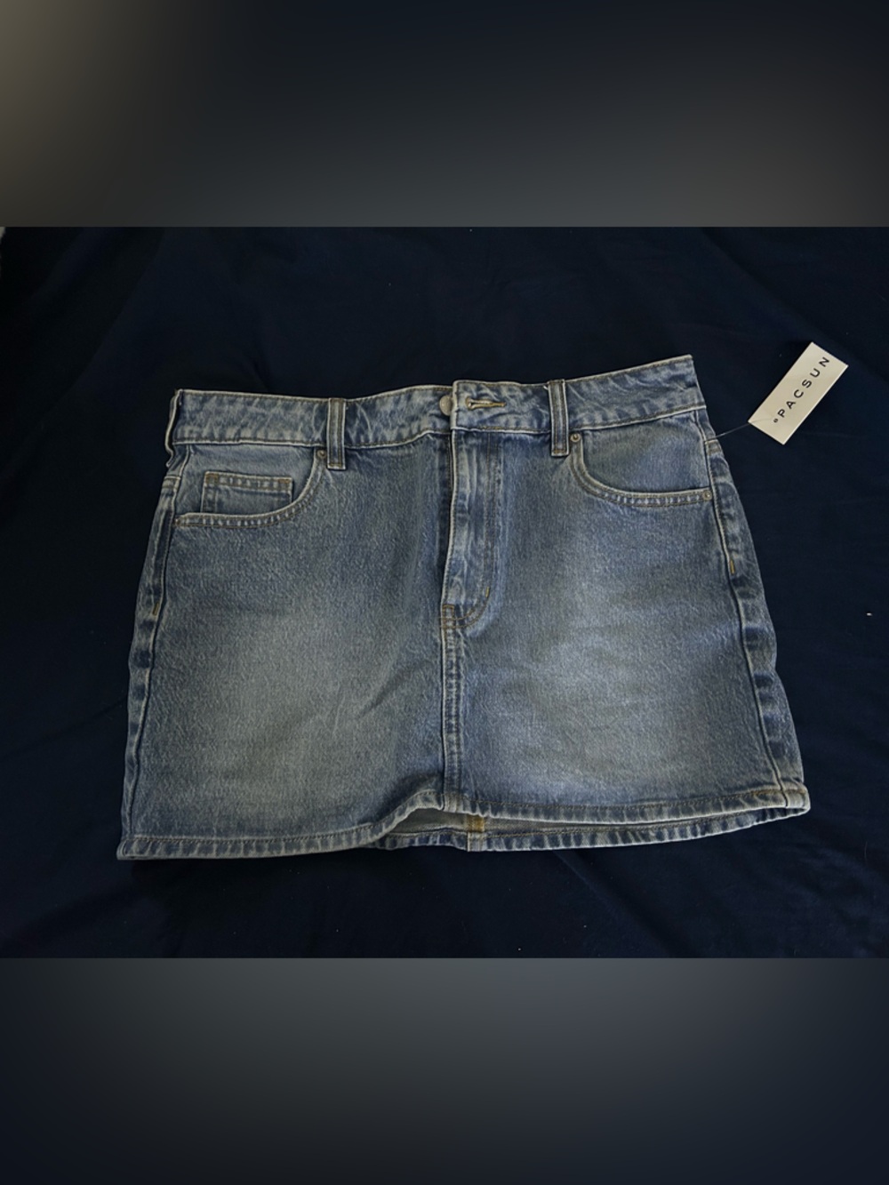 PacSun Light Blue Denim Mini Skirt